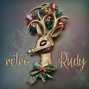 Mrs. Claus' Rudolf the Reindeer Pin