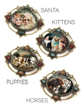 Load image into Gallery viewer, Vintage Christmas Puppies Pin  P330-P