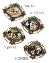 Load image into Gallery viewer, Vintage Christmas Puppies Pin  P330-P