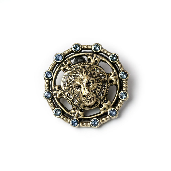 Lion Medallion Pin P654