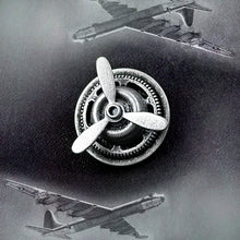 Load image into Gallery viewer, Airplane Propeller Steampunk Pin P657