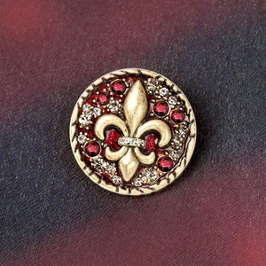 Fleur de Lis Paris Enamel Pin P660 - sweetromanceonlinejewelry