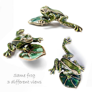 Enamel Baby Frog Pin