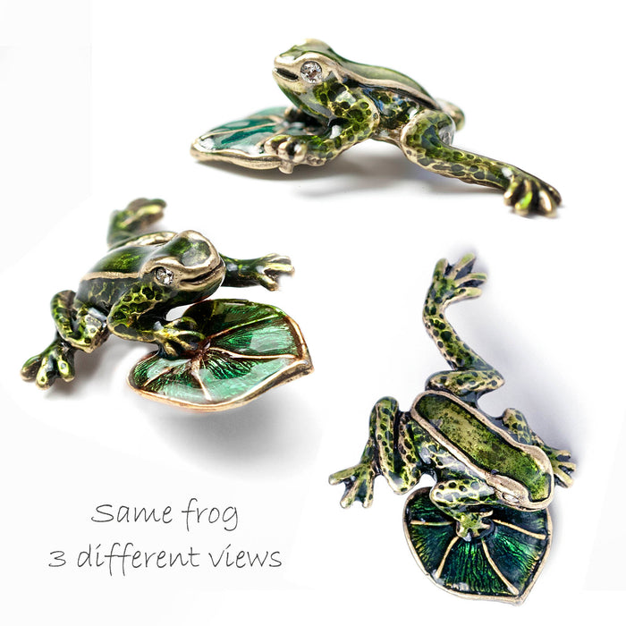 Enamel Baby Frog Pin