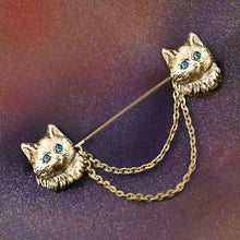 Load image into Gallery viewer, Twin Kittens Pin P680 - sweetromanceonlinejewelry
