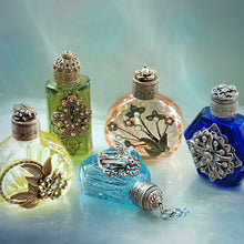 Load image into Gallery viewer, Vintage Mini Perfume Bottle Bee &amp; Ladybug