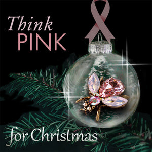 Think Pink Breast Cancer Awareness Pink Bee Pin