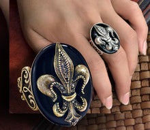 Load image into Gallery viewer, Fleur de Lis Old Paris Ring R533
