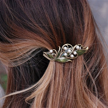 Load image into Gallery viewer, Lily of the Valley Hair Barrette