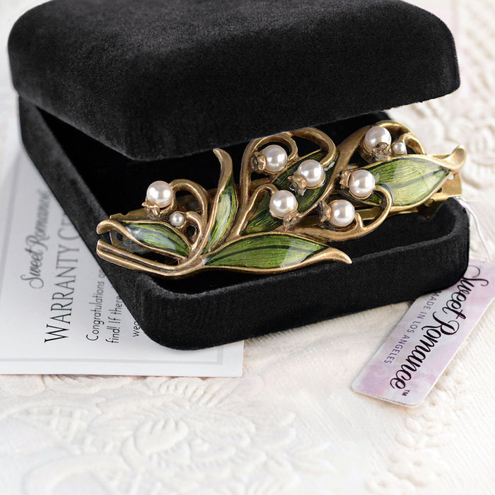 Lily of the Valley Hair Barrette B533