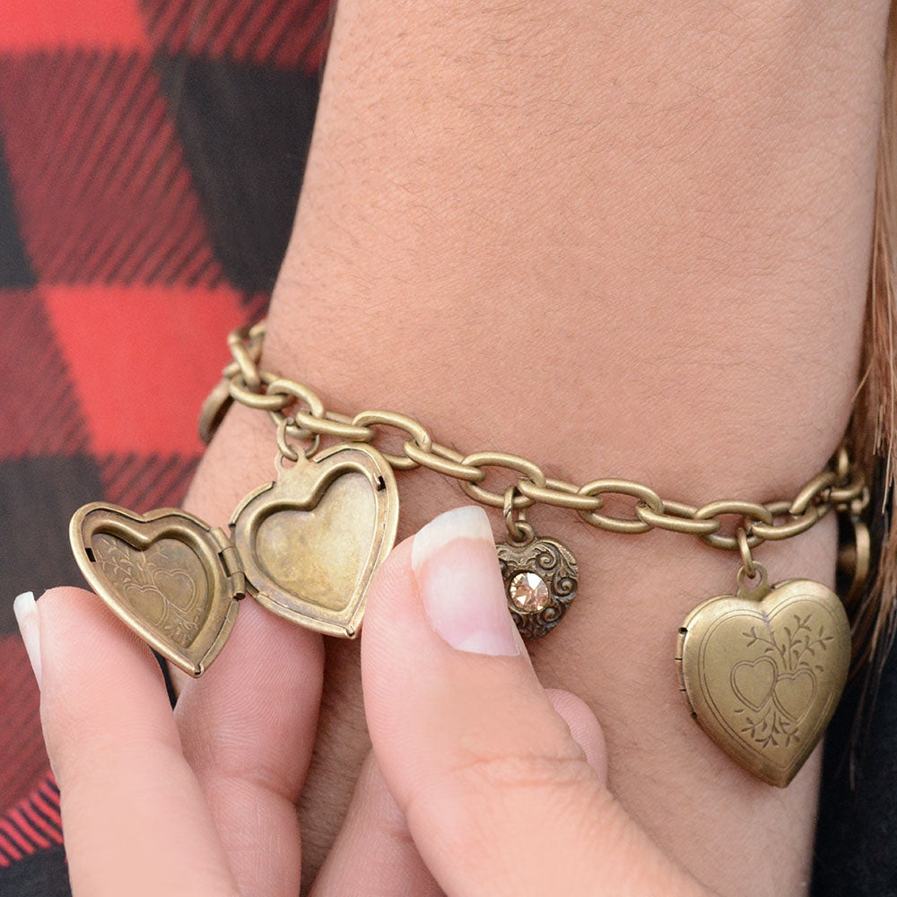 Lovely Locket Heart Bracelet