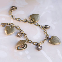 Load image into Gallery viewer, Heart Locket Charm Bracelet BR0214