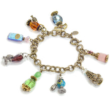Load image into Gallery viewer, Perfume Bottle Charm Bracelet BR114