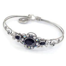 Load image into Gallery viewer, Victorian Jeweled Bangle Bracelet