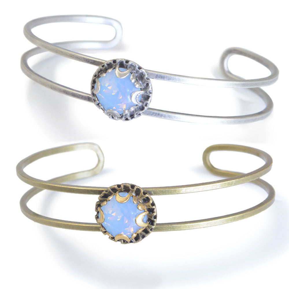 Crystal Dot Stacking Cuff Bracelet BR1297