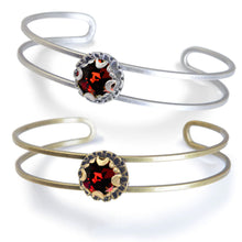 Load image into Gallery viewer, Crystal Dot Stacking Cuff Bracelet BR1297