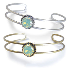 Load image into Gallery viewer, Crystal Dot Stacking Cuff Bracelet BR1297