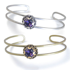 Crystal Dot Stacking Cuff Bracelet BR1297