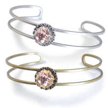 Load image into Gallery viewer, Crystal Dot Stacking Cuff Bracelet BR1297