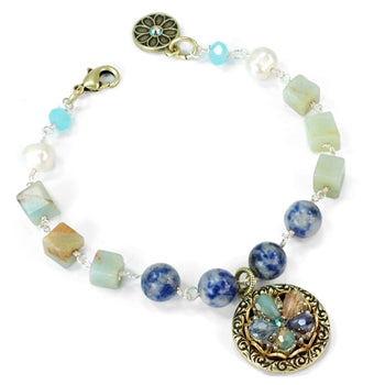 Solana Beach Ocean Flower Bracelet