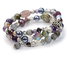Load image into Gallery viewer, Cape Cod Boho Gemstone Spiral Bracelet