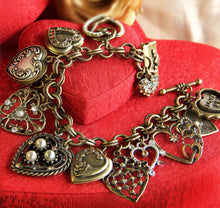 Load image into Gallery viewer, All My Love - Heart Charm &amp; Locket Bracelet BR214