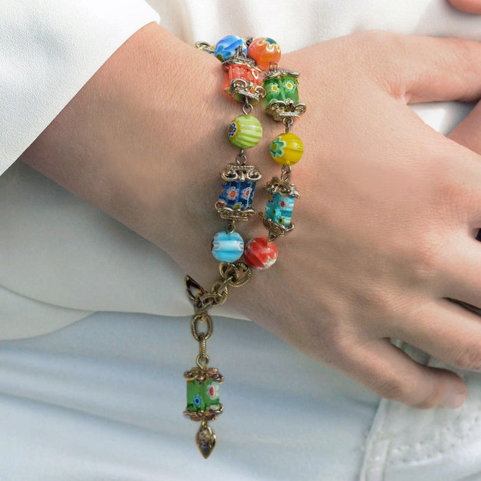 Millefiori bracelet sales