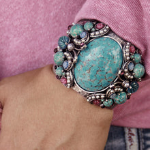 Load image into Gallery viewer, Tang Gemstone Butterfly Cuff Bracelet OL_BR261