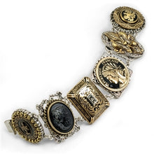 Load image into Gallery viewer, French Bronze &amp; Silver Links Bracelet