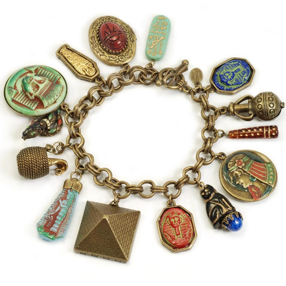 King Tut's Ancient Egyptian Charm Bracelet - Sweet Romance Wholesale
