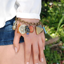 Load image into Gallery viewer, King Tut&#39;s Ancient Egyptian Charm Bracelet - Sweet Romance Wholesale