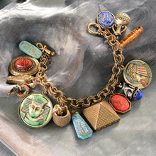 Load image into Gallery viewer, King Tut&#39;s Ancient Egyptian Charm Bracelet - Sweet Romance Wholesale