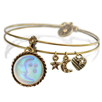 Moon Change Bangle Bracelet BR346 - sweetromanceonlinejewelry