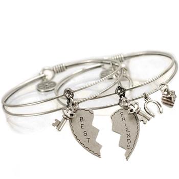 Best Friends Bangles-Set of 2 BR371 - sweetromanceonlinejewelry