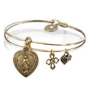 Faith (Lord's Prayer) Bangle Bracelet BR376 - sweetromanceonlinejewelry
