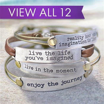 Inspirational Message Bar Bracelets