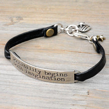 Load image into Gallery viewer, Inspirational Message Leather Bracelets