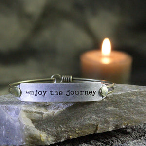 Enjoy the Journey Inspirational Message Bracelet BR414