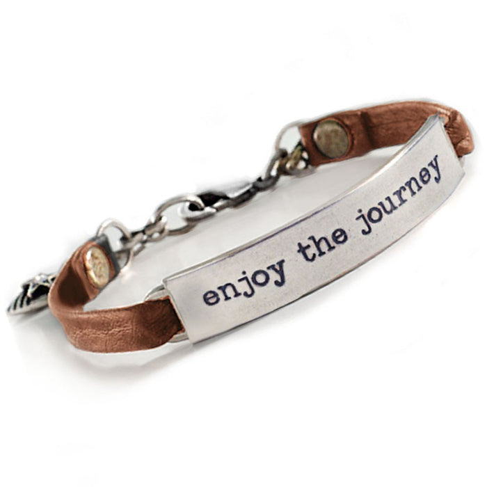 Enjoy the Journey Inspirational Message Bracelet BR414