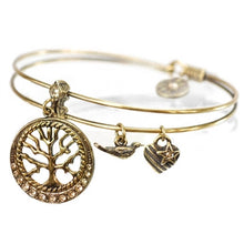 Load image into Gallery viewer, Wisdom (Tree of Life) Bangle Bracelet BR420 - sweetromanceonlinejewelry