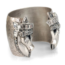 Load image into Gallery viewer, Art Deco Silver Horse Bracelet Cuff BR444