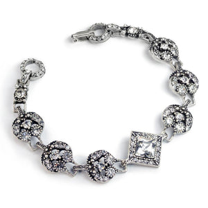 Art Deco Diamond Harlequin Wedding Bracelet BR451 - Sweet Romance Wholesale