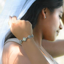 Load image into Gallery viewer, Art Deco Diamond Harlequin Wedding Bracelet BR451 - Sweet Romance Wholesale
