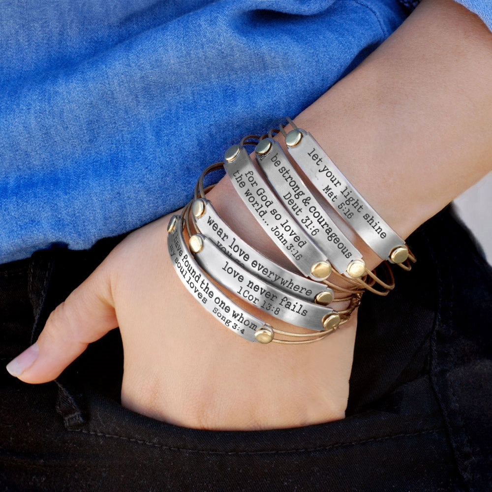 Inspirational Bible Verse Bracelets