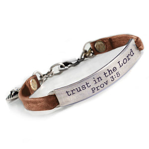 Trust in the Lord Bible Verse Bracelet BR505