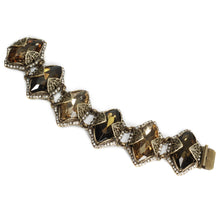 Load image into Gallery viewer, Chocolate Marquis Jewel Navette Crystal Bracelet BR514-CH
