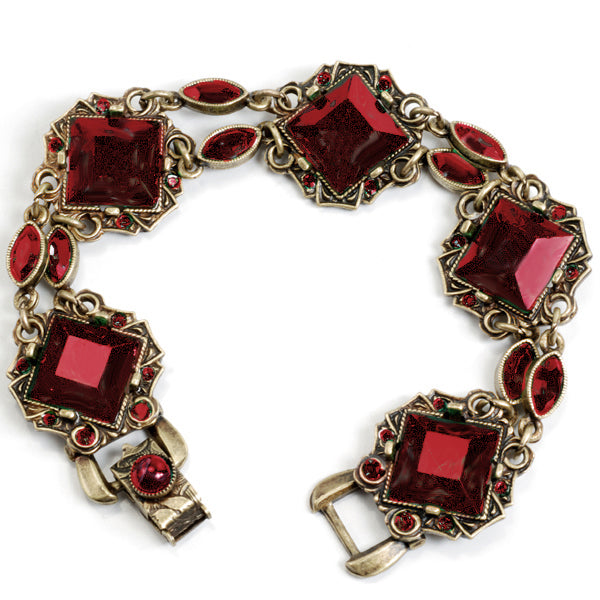 Art Deco Vintage Squares Bracelet BR540