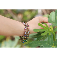 Load image into Gallery viewer, Vintage Rainbow Firefly Bracelet BR558