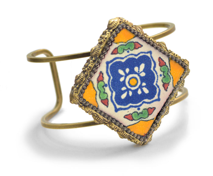 Talavera Tile Cuff Bracelet BR565