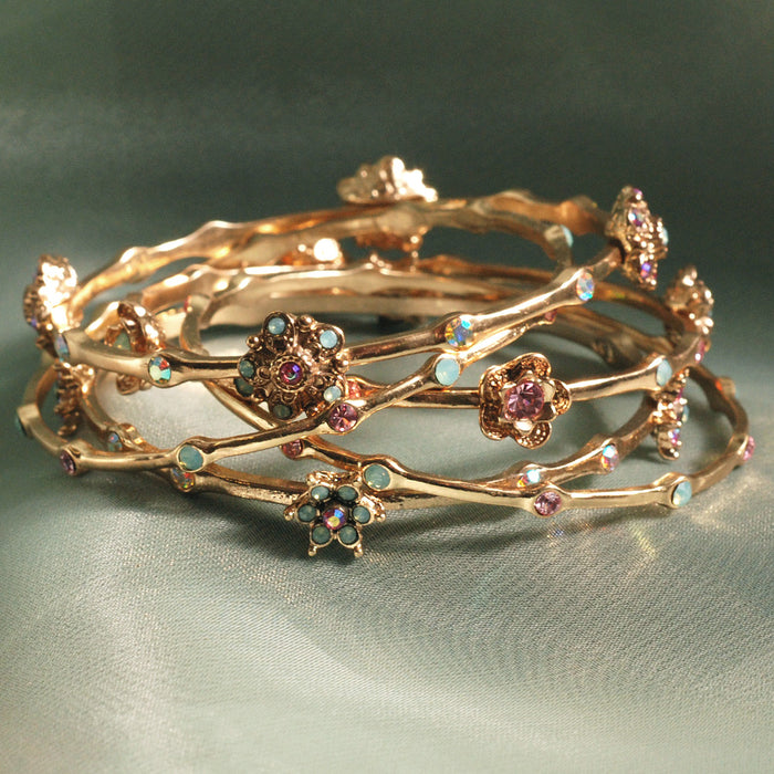 Retro Bangle Bracelet Set of 5 BR720 - sweetromanceonlinejewelry